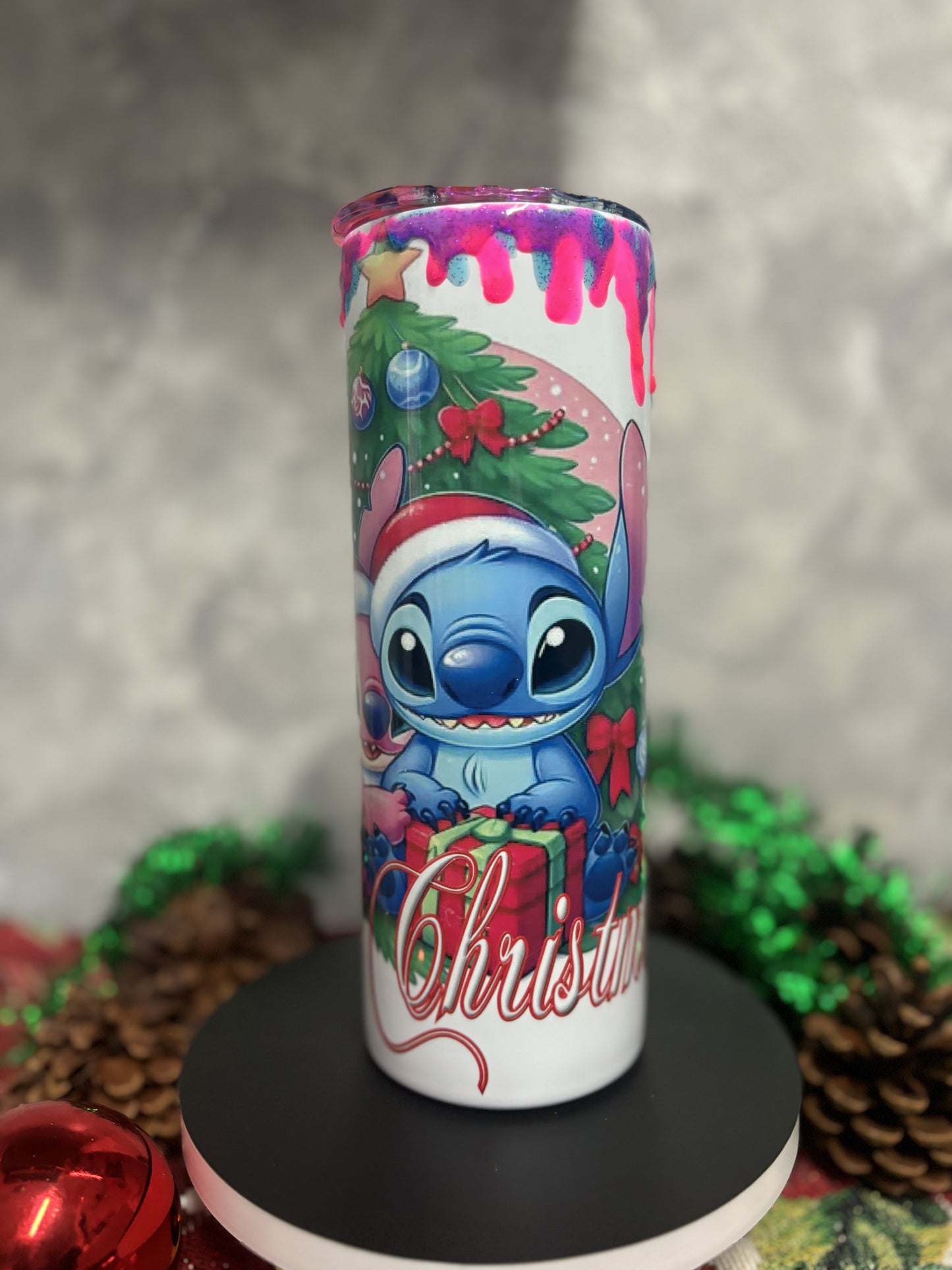 Christmas Stitch & Angel      20 oz Tumbler